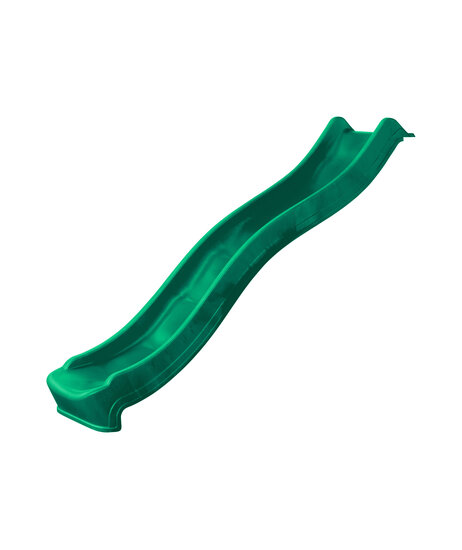 Glijbaan 2,2 meter geschuimd groen HDPE voor speeltoestel aanbouw