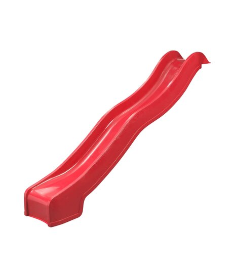 Glijbaan 3 meter rood met wateraansluiting voor speeltoren