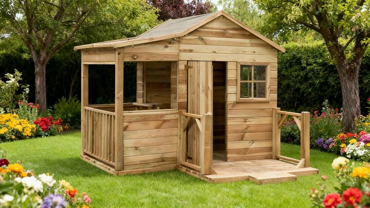 Houten Speelhuisje Laura