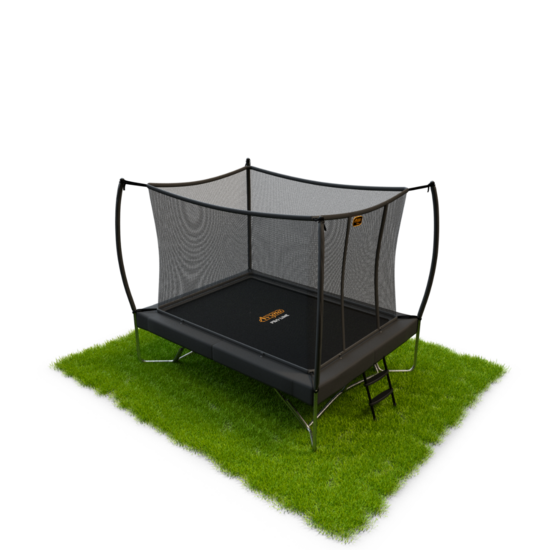 Avyna Trampoline Opbouw 275x190 (213) met net &ndash; Grijs