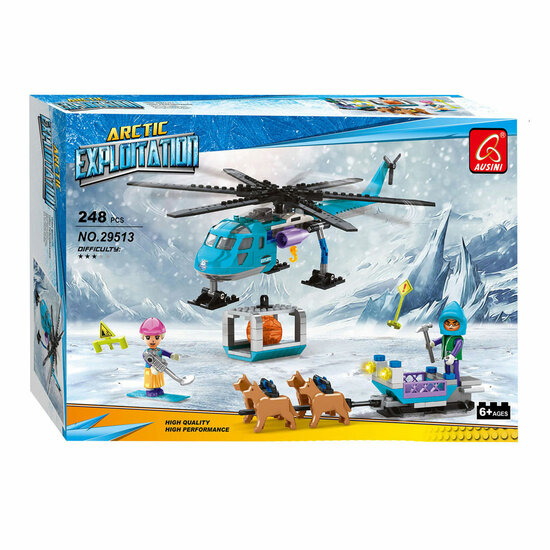 Bouwset Poolmissie Heli &amp; Hondenslee - 248dlg.
