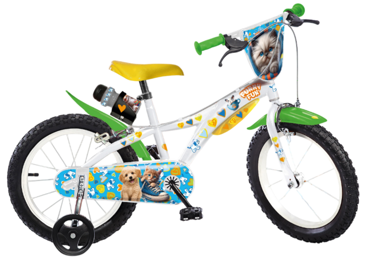 Fiets Dino Bikes Bicicletta 14 inch Furry Fun