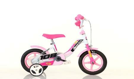 Fiets Dino Bikes Bicicletta 10 inch Roze met rem D
