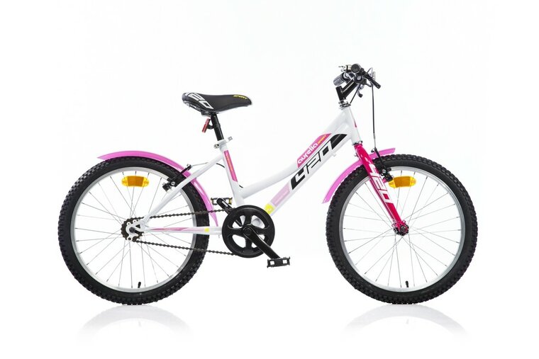 Fiets Dino Bikes Bicicletta MTB Girl 20 inch Wit/Roze