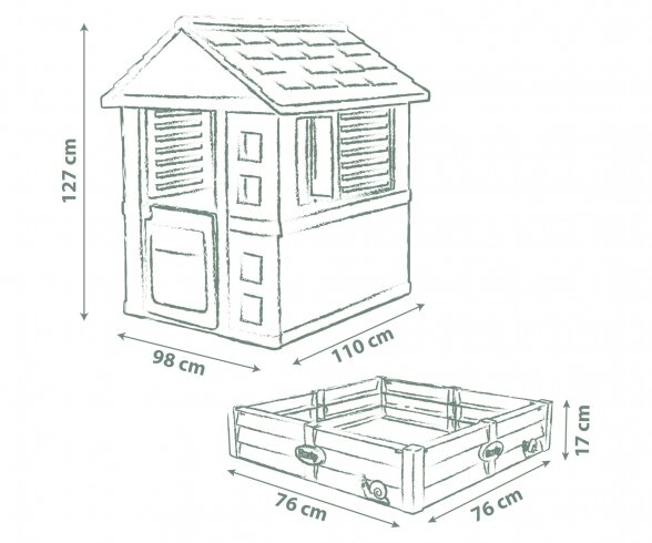 S.life Square Speelhuisje met Zandbak