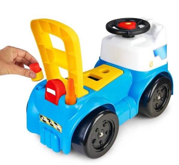 MotoFeber Blocks Police &ndash; Politie Ride-On met Bouwblokken