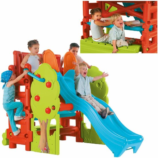 Feber Woodhouse Activity &ndash; Houten-Stijl Activiteitenspeelhuis