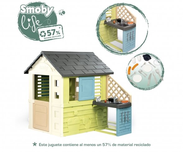 Smoby S.life Pretty Speelhuis + Keuken