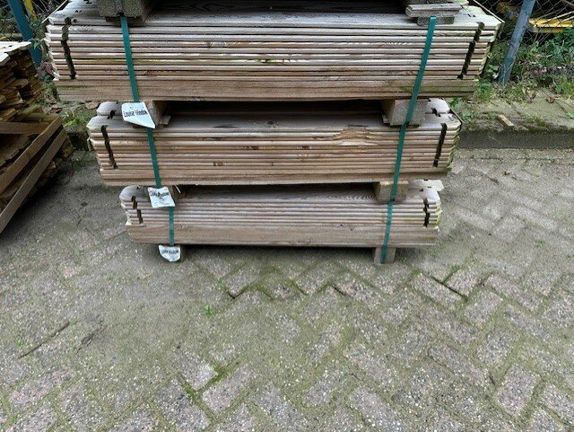 Houten Speelhuisje Louise Vergrijsd - FSC Hout - 120x120 cm