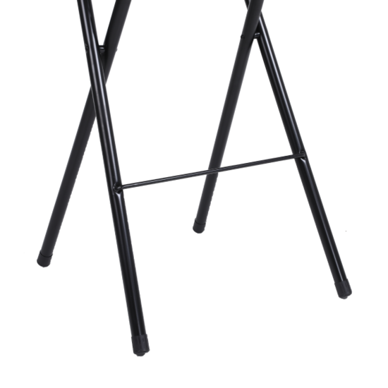 Alora Barkrukken Set 3x - Inklapbaar Met Rugleuning - Zwart