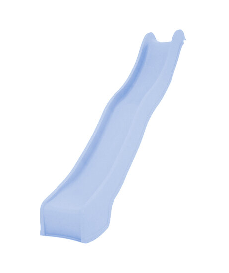 Glijbaan 3 meter met wateraansluiting pastel blauw kunststof