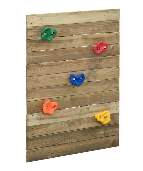 Houten Speeltoestel Irma Small - Met Blauwe Glijbaan - Compact