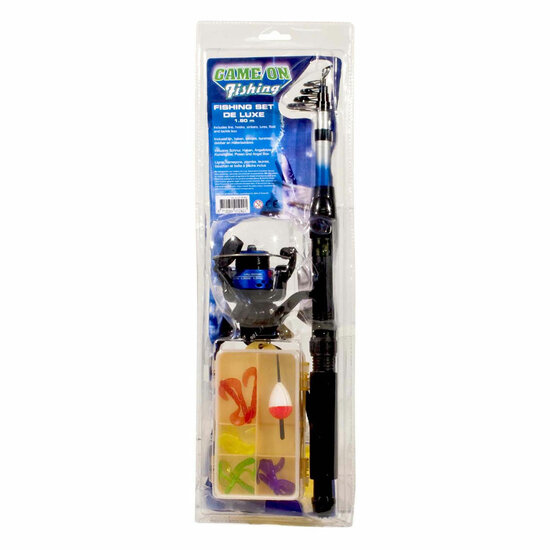 Game on Fishing Tele Werphengel met Accessoires, 2,10m