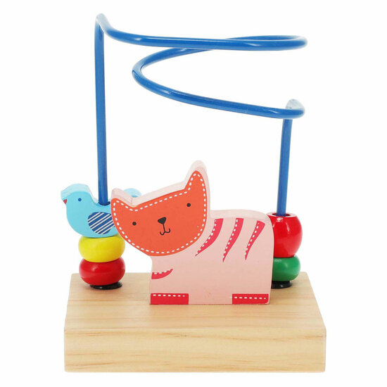 Houten Kralen Doolhof - Kat