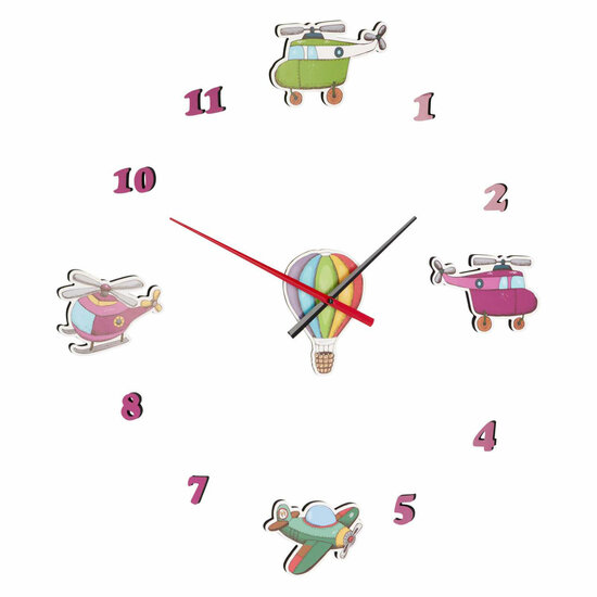 Kinderklok 3D Voertuigen Stickers