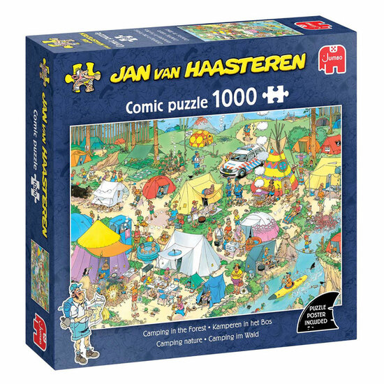 Jan van Haasteren Legpuzzel -  Kamperen In Het Bos, 1000st.