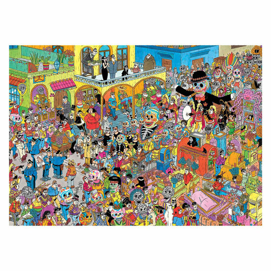 Jan van Haasteren Legpuzzel - Dia De Los Muertos, 1000st.