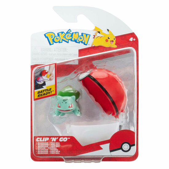 Pok&eacute;mon - Clip N Go Bulbasaur met Pok&eacute;bal