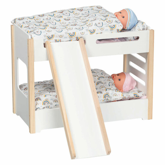 Goki Houten Poppenstapelbed met Glijbaan