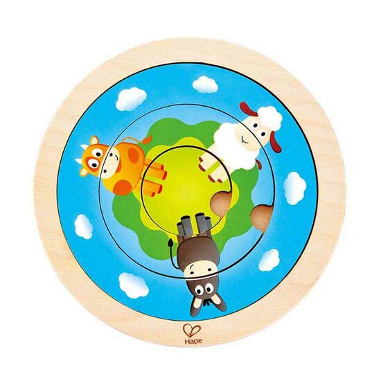 Hape Draaiende Puzzel Boerderij
