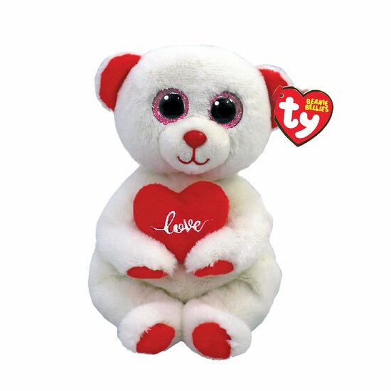 Ty Beanie Babies Bellies Desi Bear Heart 15cm