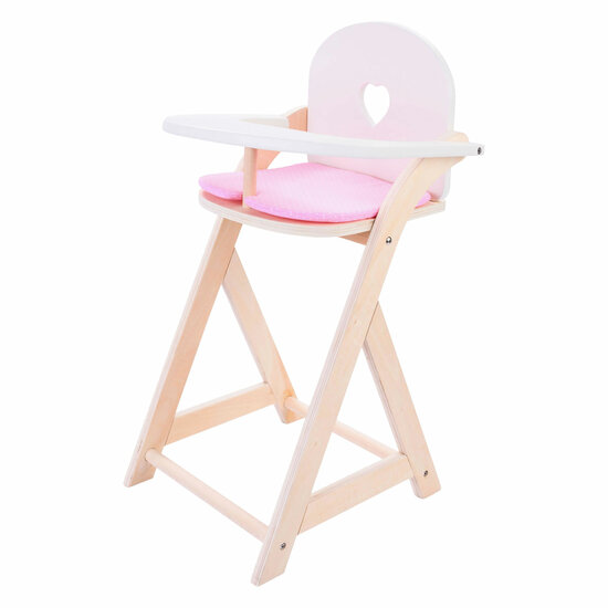 Poppenstoel Roze/Wit