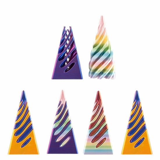 Magische 3D Fidget Toren Pyramide Groot