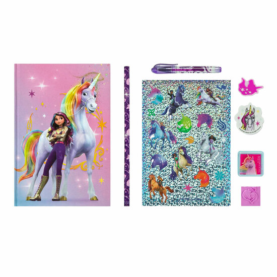 Unicorn Academy Creatieve Set met Notitieboek, 8dlg