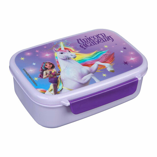 Unicorn Academy Lunchbox met Snackbakje