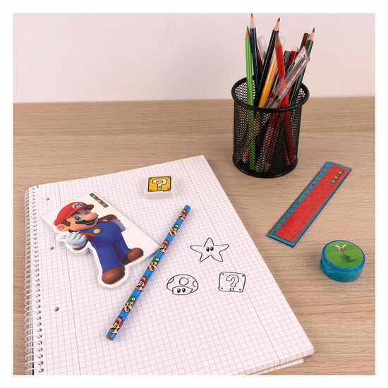 Super Mario Stationery Set, 5dlg.