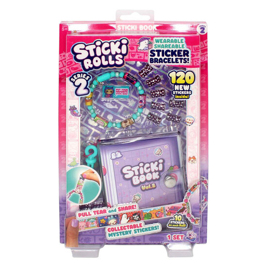 Sticki Boek en Armband met 120 Stickers