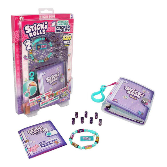 Sticki Boek en Armband met 120 Stickers