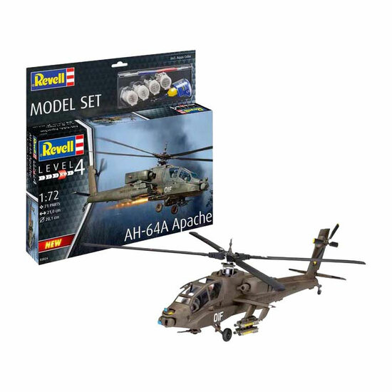 Revell Modelbouwpakket - AH-64A Apache 1:72 - 71dlg.