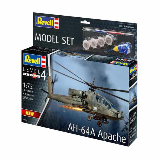 Revell Modelbouwpakket - AH-64A Apache 1:72 - 71dlg.