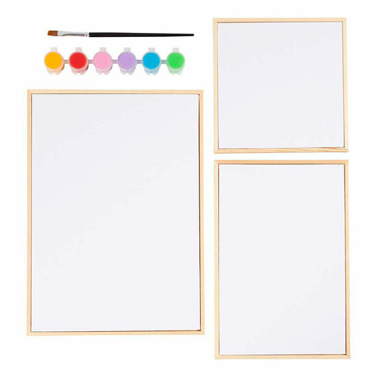 Set Canvas Panelen Kleurrijk