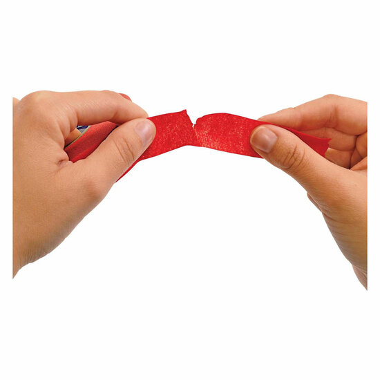 Colorations - Afplaktape 2,5 cm - Rood