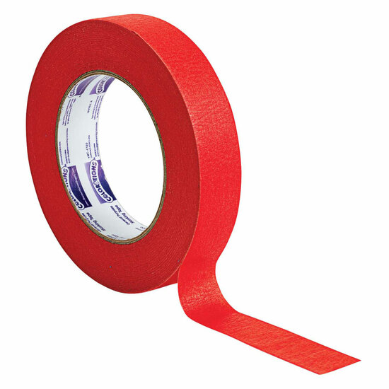 Colorations - Afplaktape 2,5 cm - Rood
