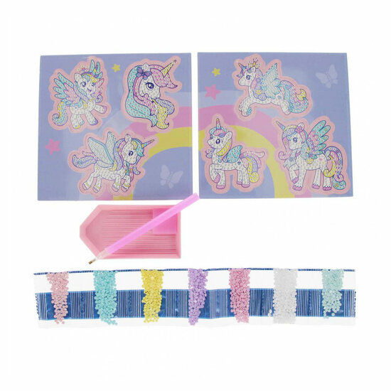 Creatieve Set Diamantmoza&iuml;ek Eenhoorn, 6dlg.