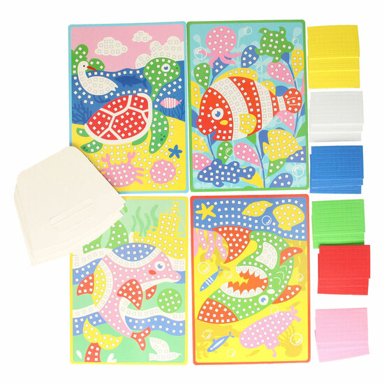 Moza&iuml;ek Collage Onderwaterwereld Knutselset