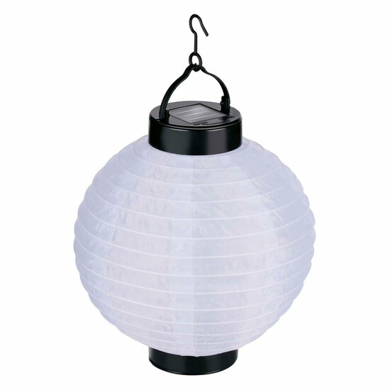 Solar Lampion Wit, 20cm
