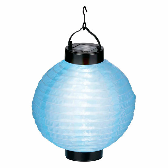 Solar Lampion Blauw, 20cm