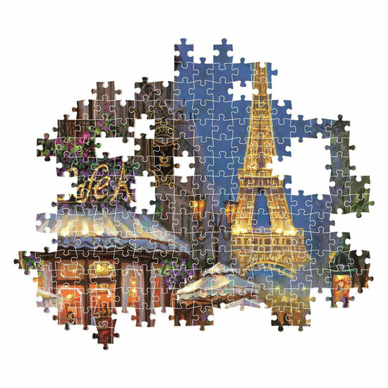Clementoni Legpuzzel Night at the Eiffel Caf&eacute;, 500st.