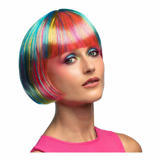 Gekleurde Pruik Pebbles