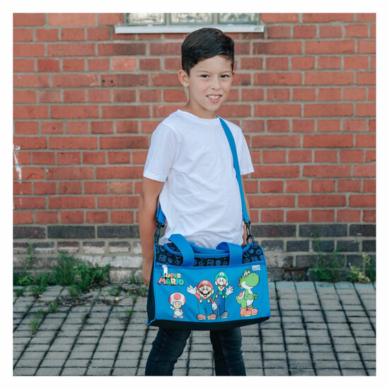 Sporttas Super Mario Blauw