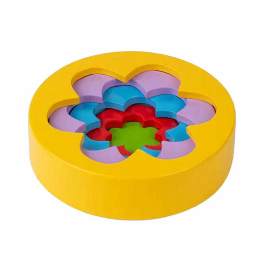 Bigjigs Houten Bloementoren, 5dlg.