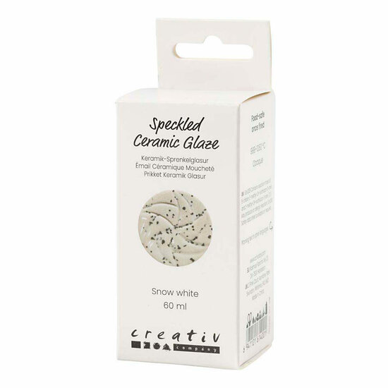 Gespikkeld Keramiek Glazuur 999-1060 C Dekkend Sneeuwwit - 60ml