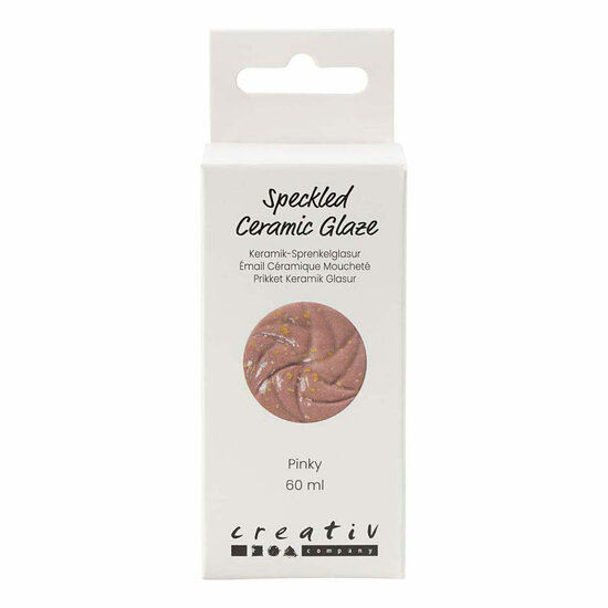 Gespikkeld Keramiek Glazuur 999-1060 C Dekkend Pinky - 60ml