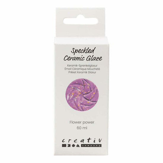 Gespikkeld Keramiek Glazuur 999-1060 C Dekkend Flower Power - 60ml