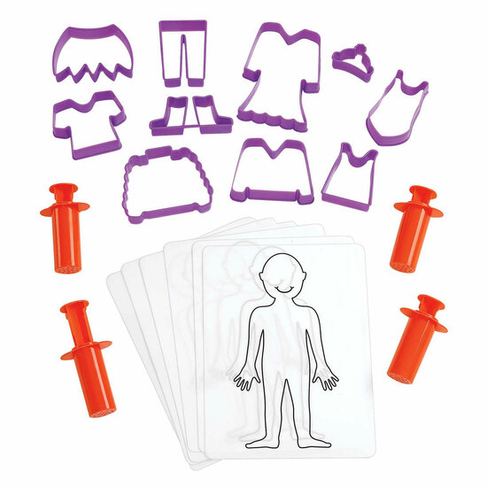 Colorations - Aankleedset voor Klei, 22dlg.