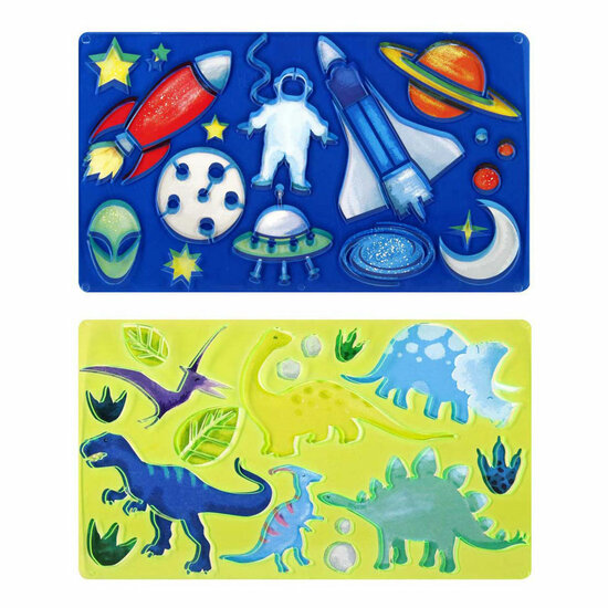 Tekensjabloon Dinosaurussen, Kosmos